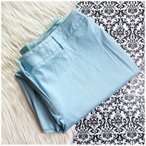 Liz Claiborne size 14 : pastel blue ‘Audura’ tailored straight fit trouser pants